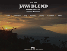 Tablet Screenshot of javablendcoffee.com